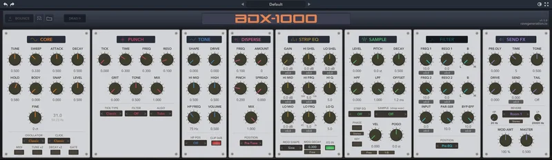 Rave Generation BDX-1000 interface