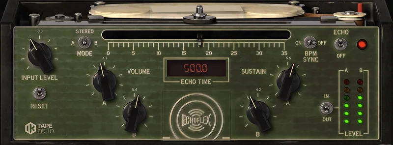 IK Multimedia Tape Echo interface