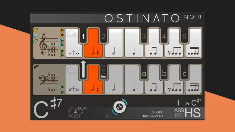 Ostinato Noir interface
