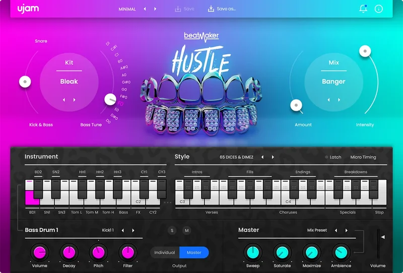 UJAM HUSTLE 2 interface
