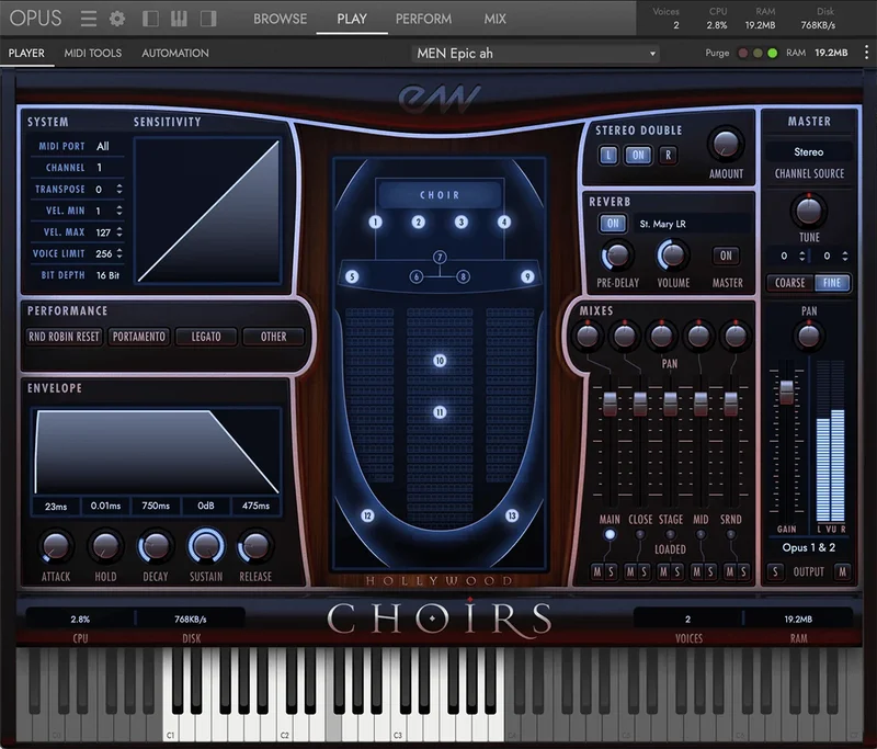 EastWest Choirs Bundle interface