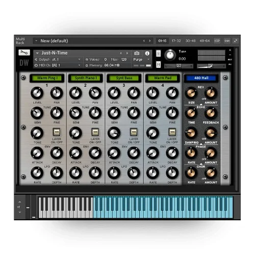 Hideaway Studio Monopolyphonix Kontakt Instrument interface