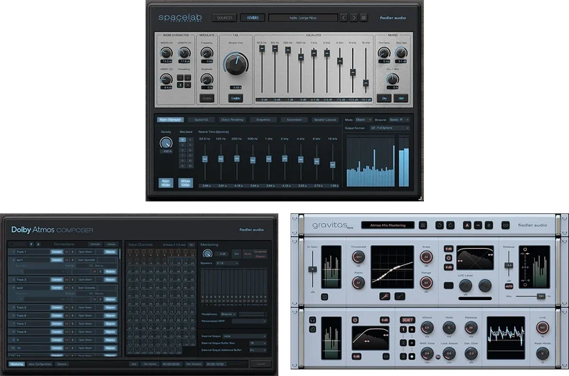 Fiedler Audio Dolby Atmos Composer + Spacelab Ignition + Gravitas MDS Bundle interface