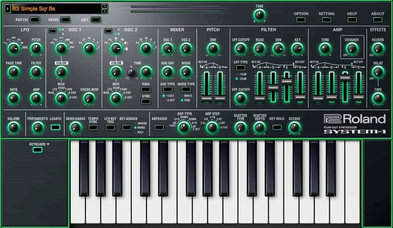 Roland SYSTEM-1 interface