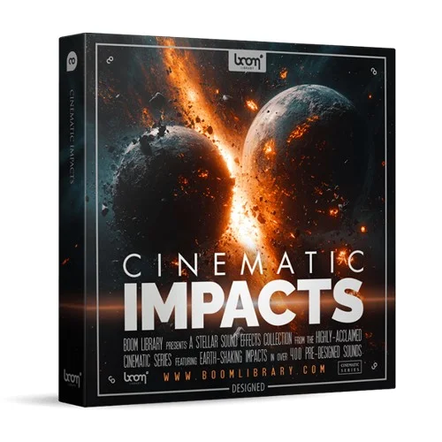 BOOM Library Cinematic Impacts - Designed interface