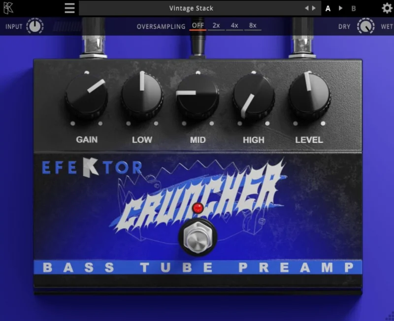 Kuassa Efektor Bass Cruncher Preamp interface