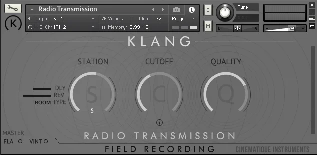 KLANG FIELD RECORDING: Radio Transmission interface