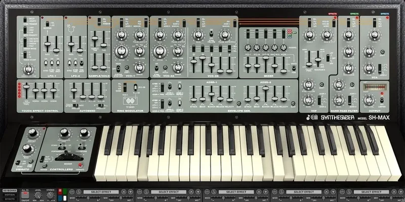 Cherry Audio SH-MAX Synthesizer interface