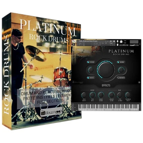Hollywood Audio Design Platinum Rock Drums interface