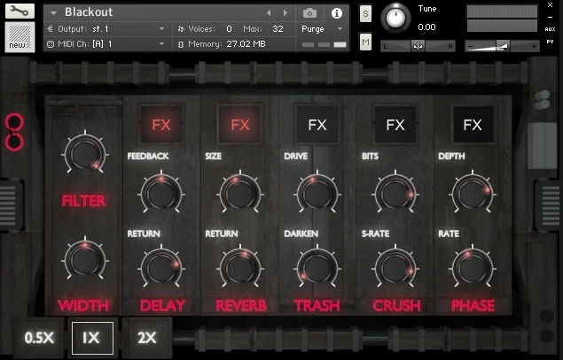 Iamlamprey Blackout interface