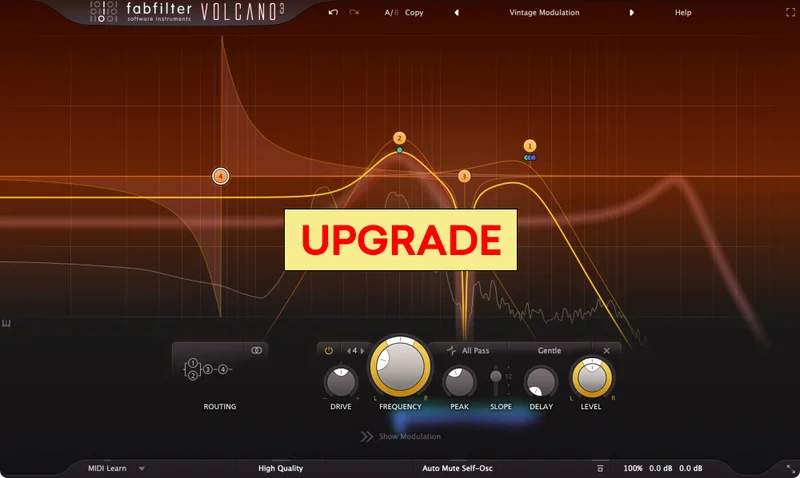 FabFilter Volcano 3 Upgrade interface