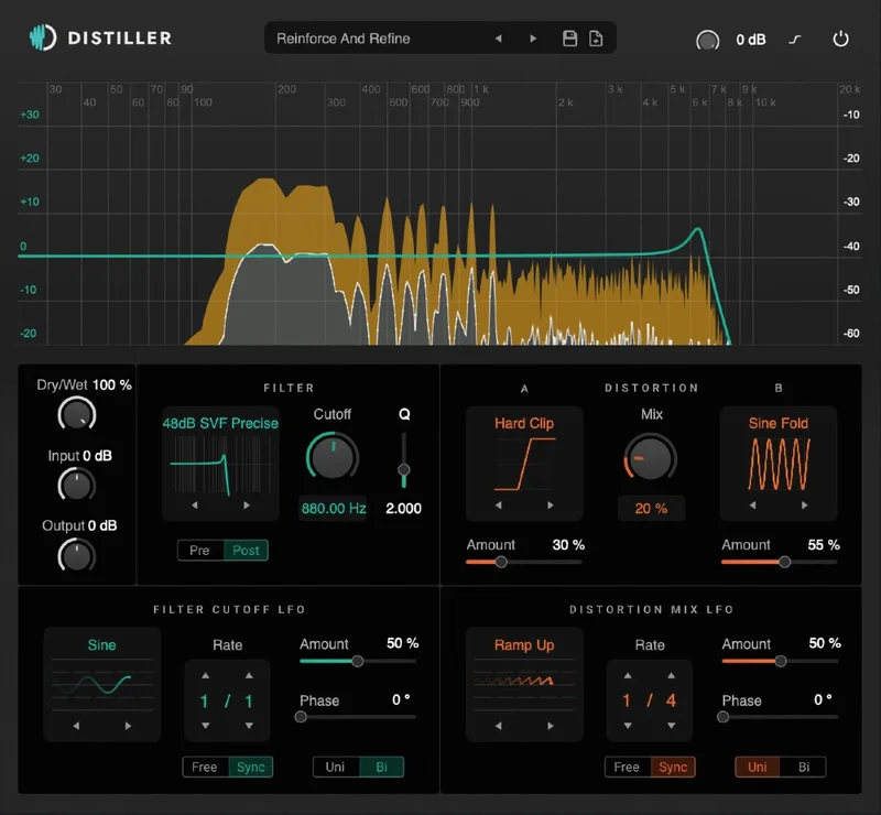 Diginoiz Distiller interface