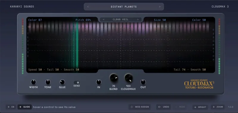 Karanyi Sounds Cloudmax 3 interface