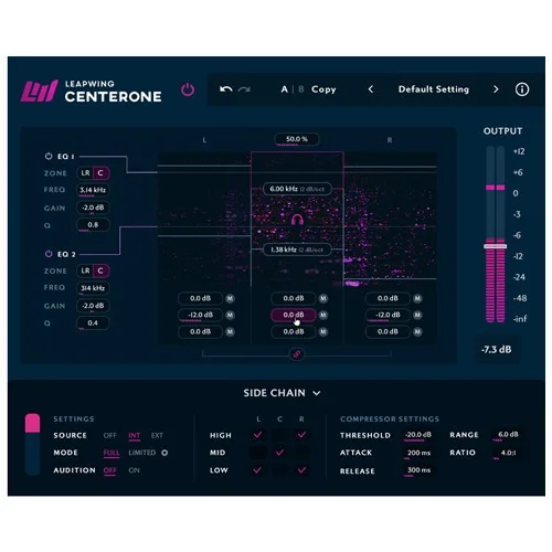 Leapwing Audio CenterOne 3 Upgrade interface