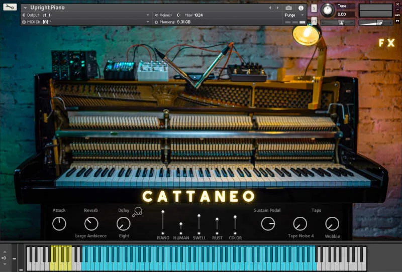 HAVE AUDIO CATTANEO Upright Piano interface