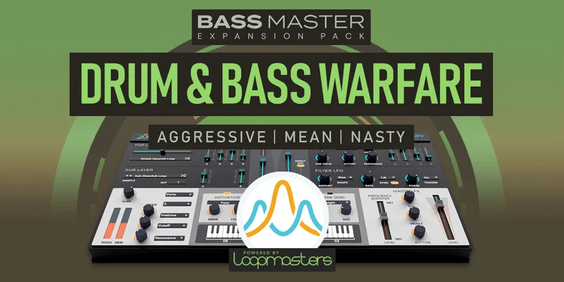 Loopmasters Plugins Bass Master Expansion Pack: Drum & Bass Warfare interface