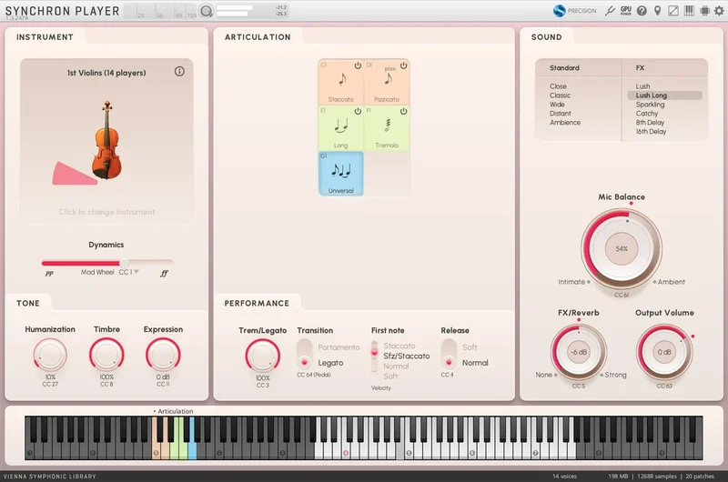 VSL Synchron Prime Strings I interface