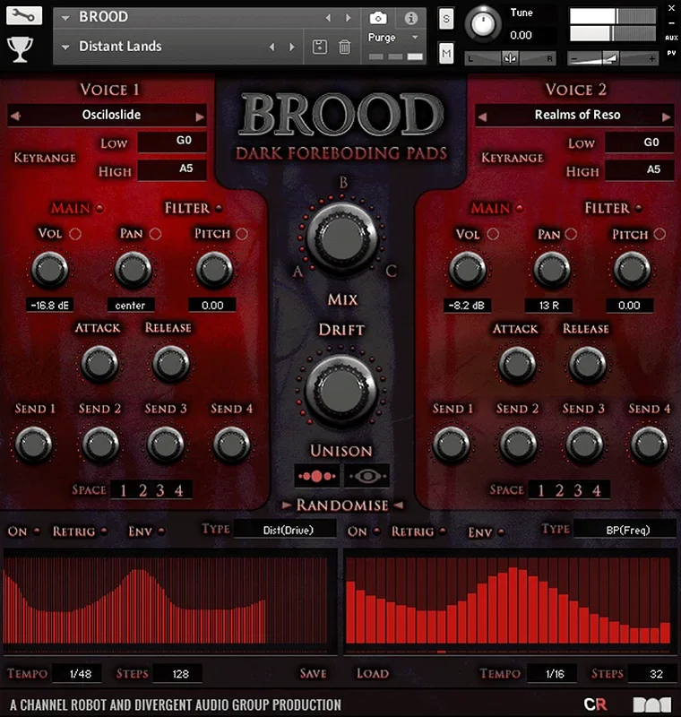Audio Reward Brood interface