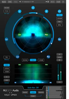 NUGEN Audio Halo Upmix 3D Immersive Extension interface