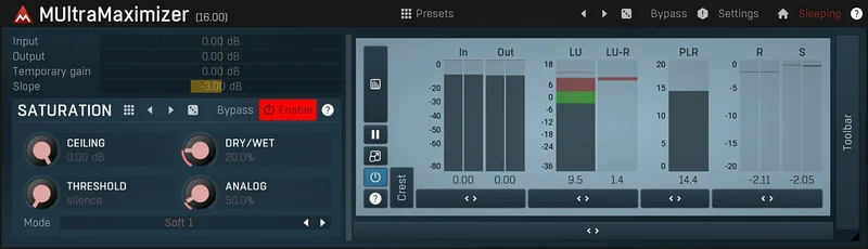 MeldaProduction MUltramaximizer interface