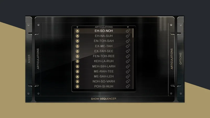 Lacrimosa Choir interface