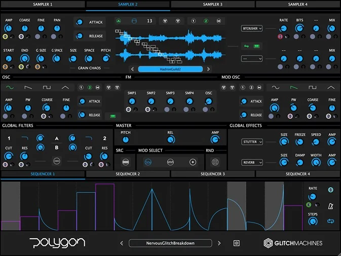 Glitchmachines Polygon 2 interface