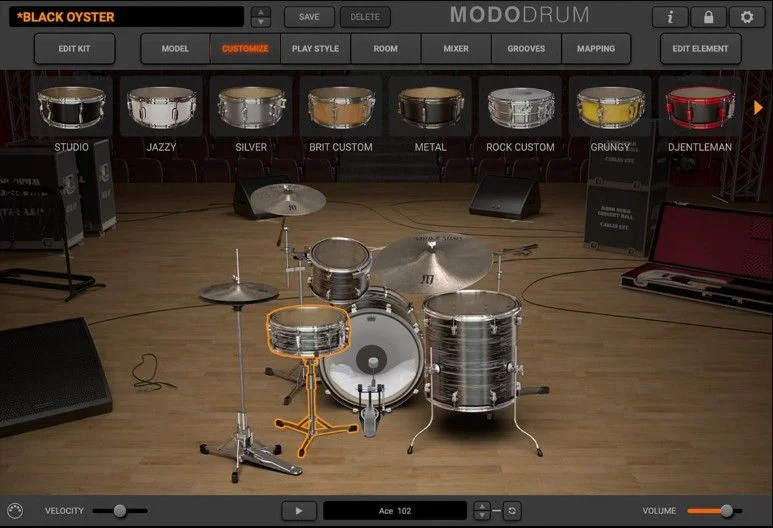 IK Multimedia MODO DRUM Kit - Black Oyster interface