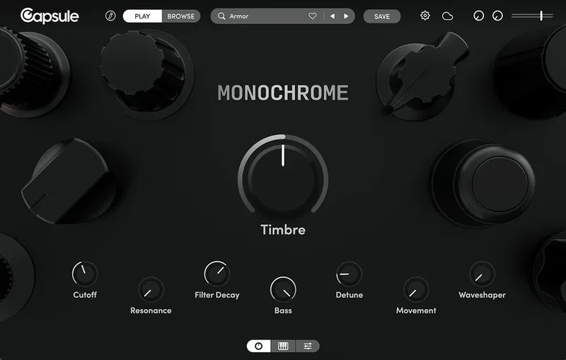 Capsule Monochrome interface
