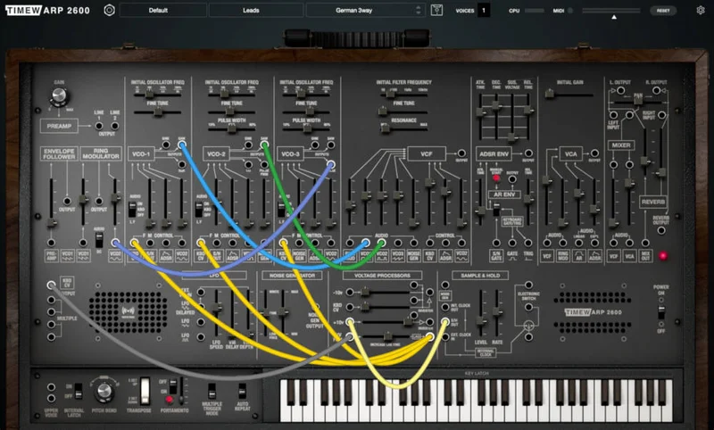 AIR Music Technology TimewARP 2600 interface
