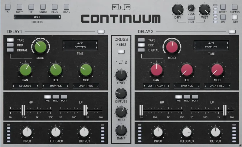 United Plugins Continuum interface