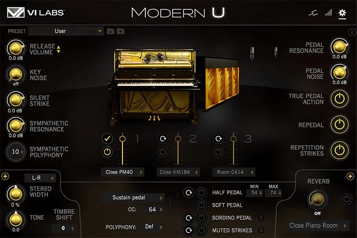 VI Labs Modern U interface