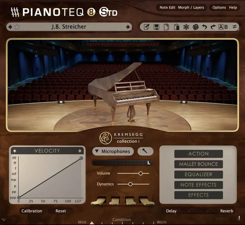 Modartt Pianoteq Instrument Pack: Kremsegg Historical Collection 1 interface