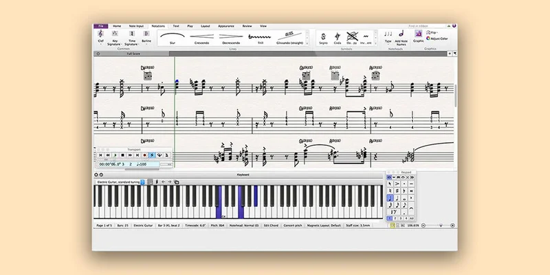 Avid Sibelius Ultimate Perpetual License EDU Version interface