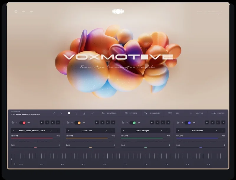 Audiomodern Voxmotive: Soundbox Instrument interface