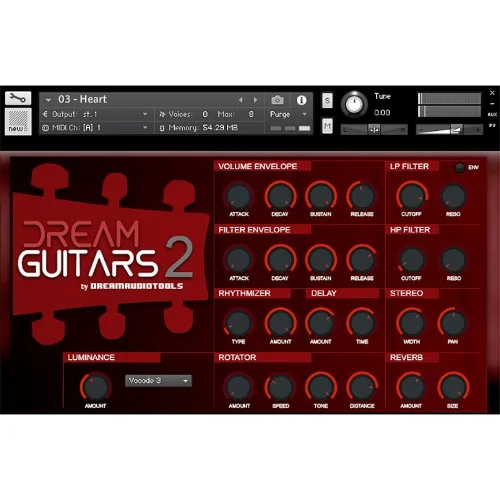 Dream Audio Tools Dream Guitars 2 interface