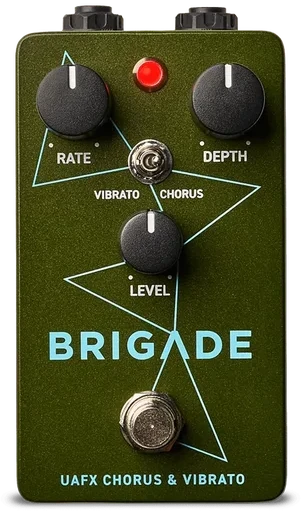 Universal Audio Brigade Chorus & Vibrato Pedal interface