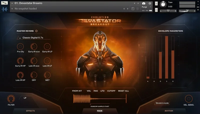 KEEPFOREST Evolution Devastator Breakout Pro interface