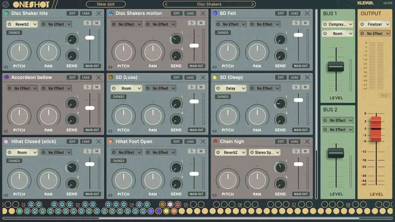 Klevgrand OneShot 2 interface