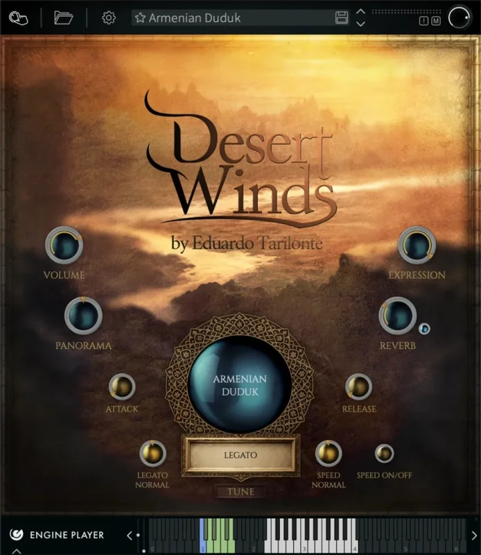 Engine Audio Desert Winds interface