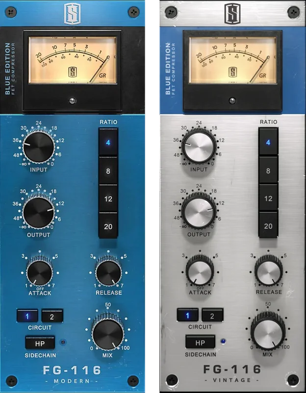 Slate Digital FG-116 Blue Series FET Compressors interface