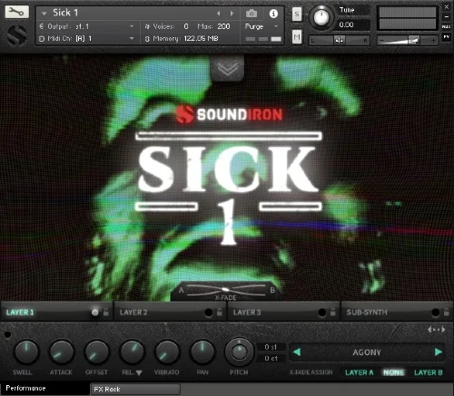 Soundiron Sick 1 interface