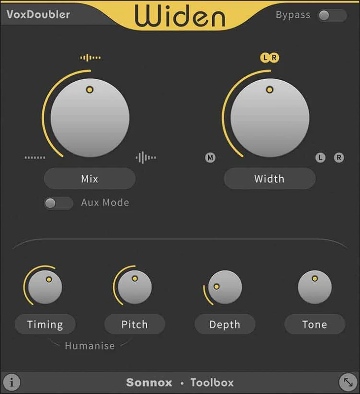 Sonnox Toolbox VoxDoubler interface