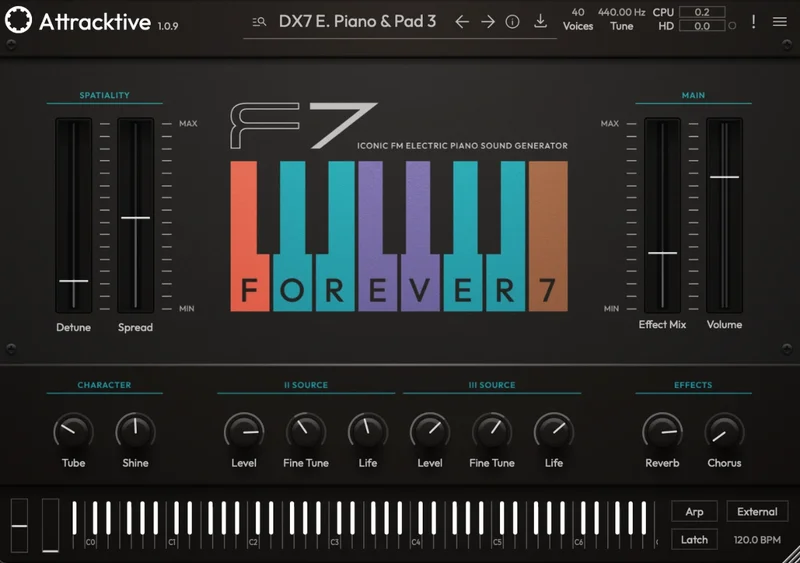 Tracktion Forever 7 Expansion Pack (for Attracktive) interface
