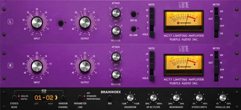 Purple Audio MC77 interface