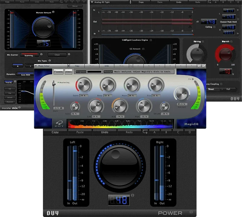 DUY Easy Mastering Bundle interface