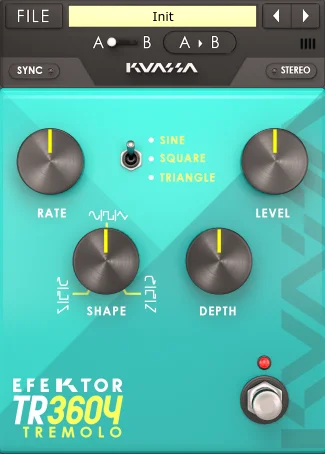 Kuassa EFEKTOR TR3604 Tremolo interface