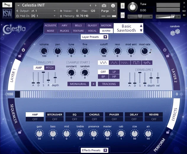 Impact Soundworks Celestia interface