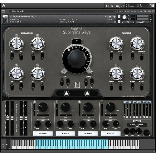 FluidShell Design Subliminal Keys interface