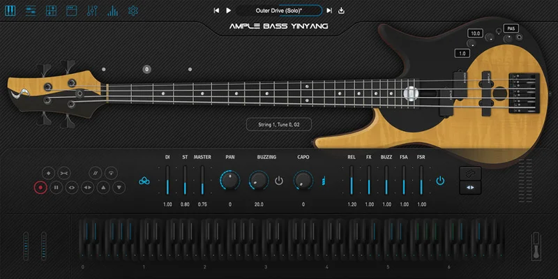 Ample Sound Ample Bass Yinyang interface
