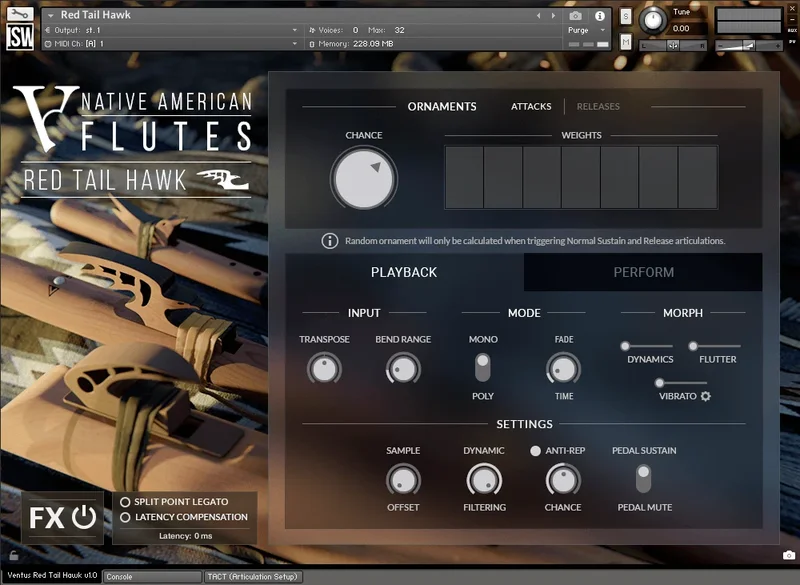 Impact Soundworks Ventus Winds - Native American Flutes interface